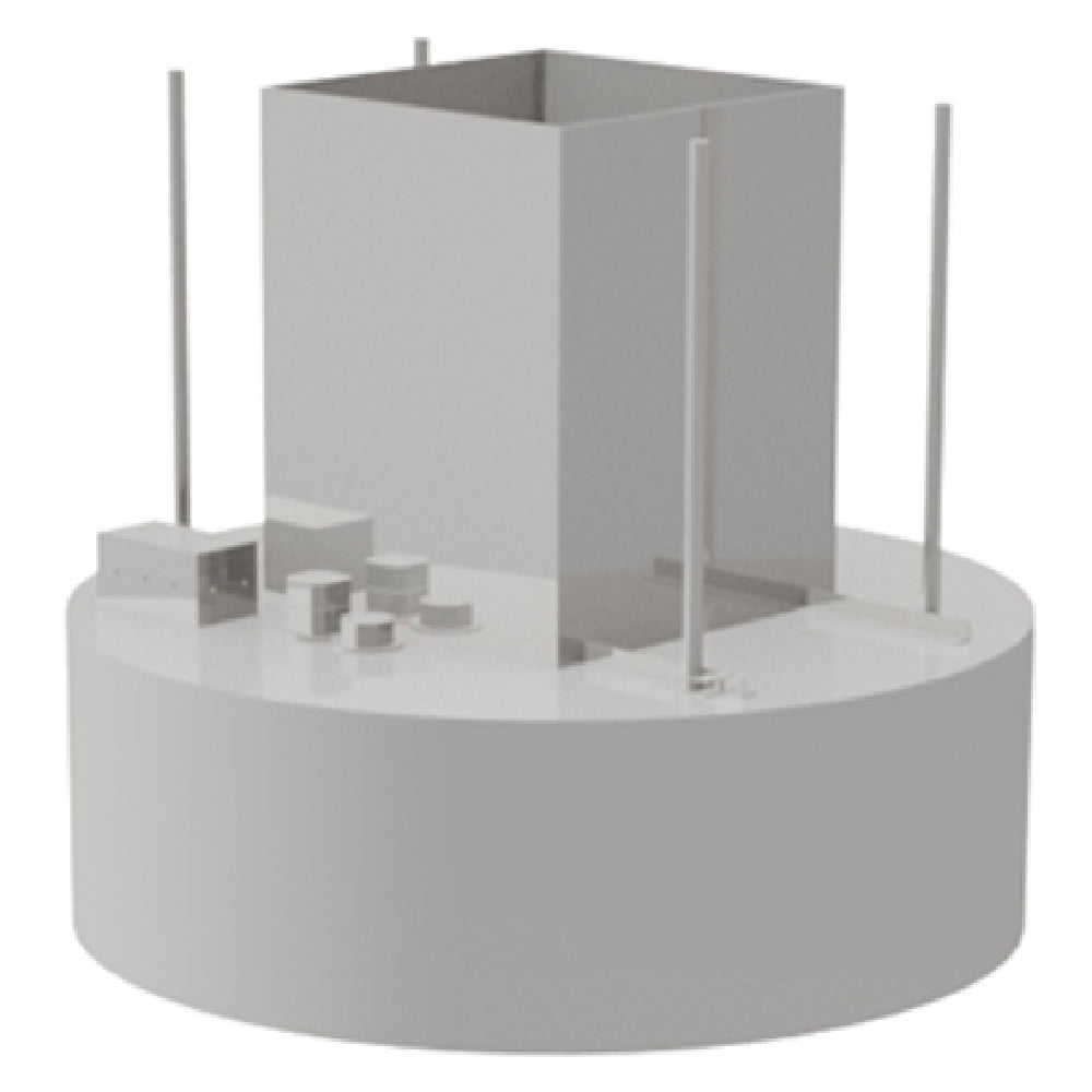 Avtec SSA-ISLE48R - SimpleSpec Isle Display Cooking Hood, Type I, Island Style - Round