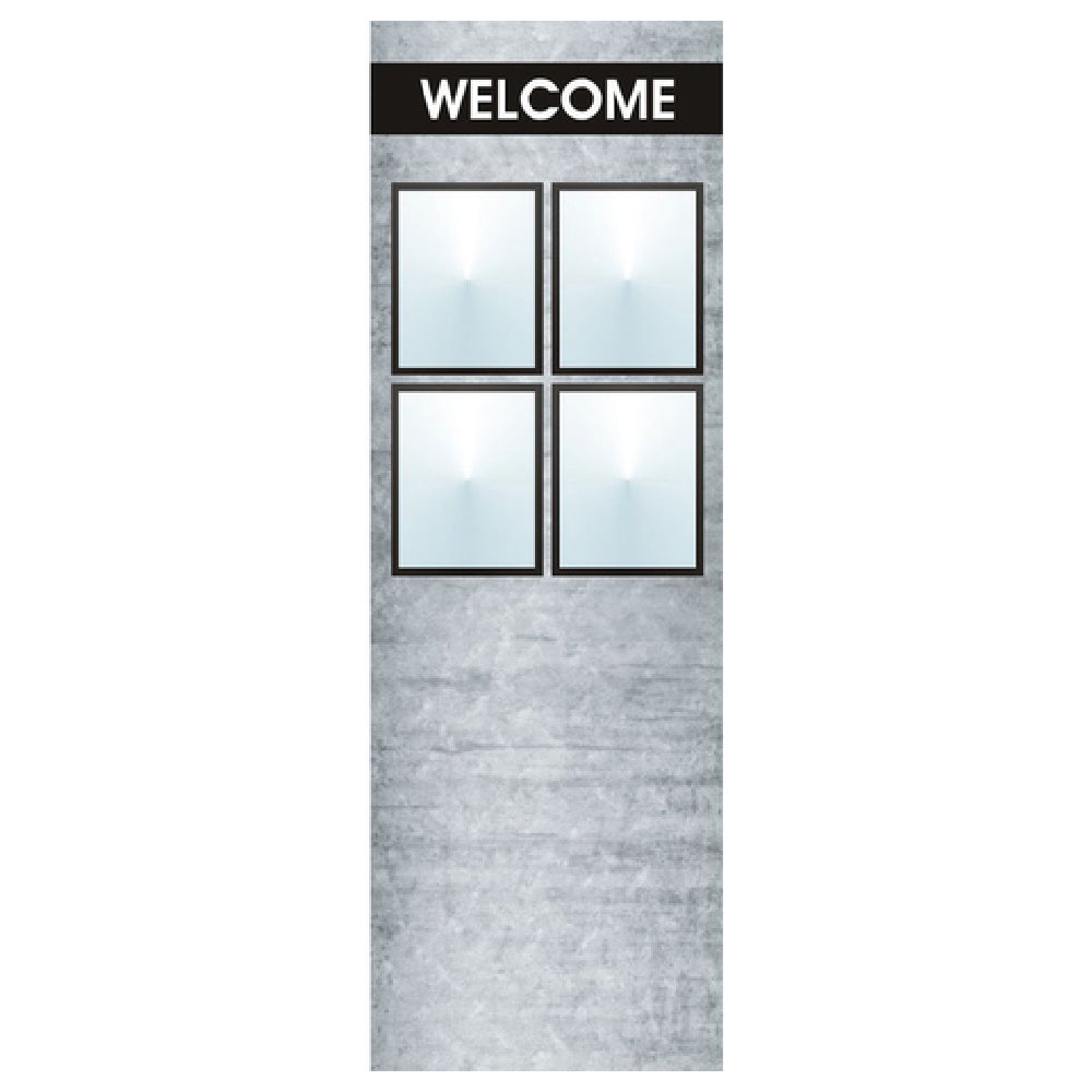 Hubert 76374 - Menu Board, 8-pocket, Floor Stand