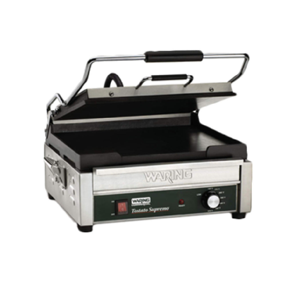 Waring WFG275 - Tostato Supremo® Panini Grill, Full Size, 14"x14" Flat Cast Iron Cooking Surface