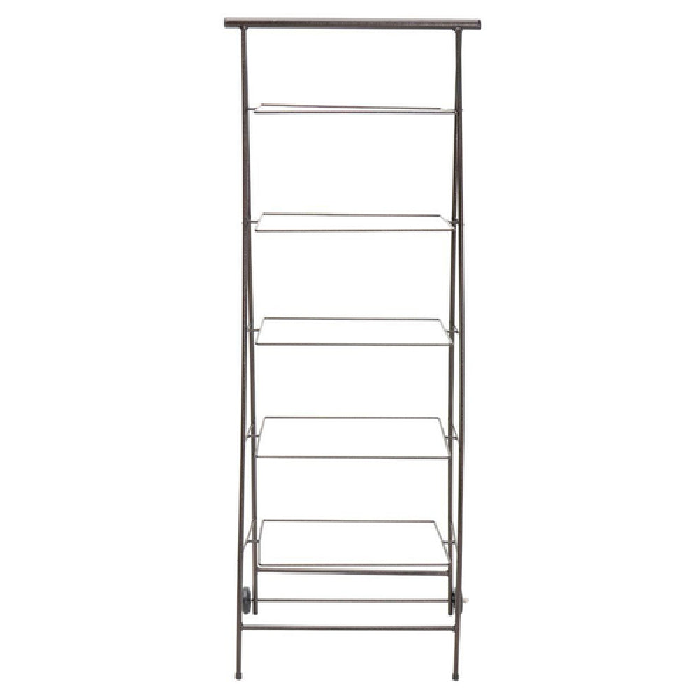 Hubert 53187 - Basket Stand, Mobile, 5-tier