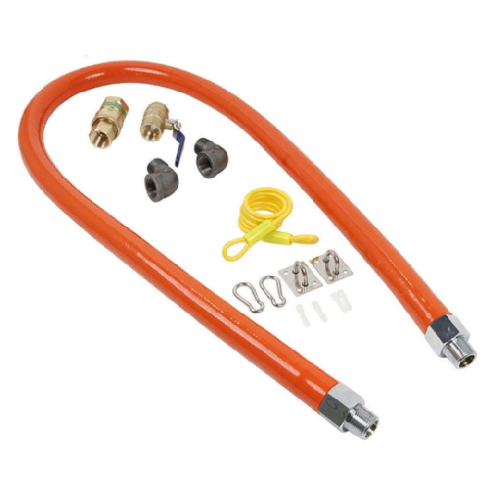 USR Brands QD3436 - Prepline Gas Hose Connector Kit With Quick Disconnect, 3/4" X 36"