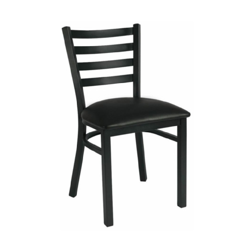 Hubert 32Q-027 - CenPro Metal Ladder Back Chair, 285 Lb. Weight Capacity, Standard Height