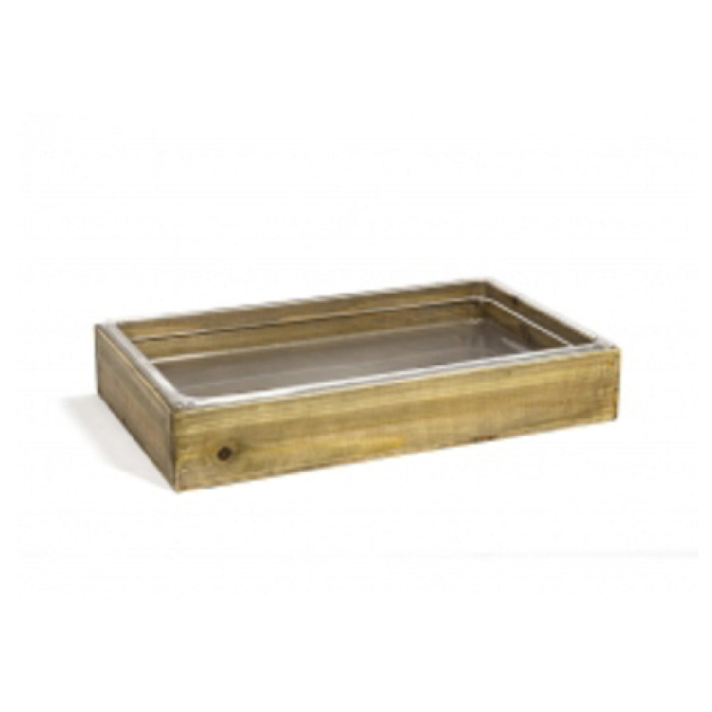 FOH BHO149NAW20 Full Size Rustic Wood Housing/Pan Set Shallow Natural Includes One BHO142NAW20 Full Size Asheville Housing Shallow Cider