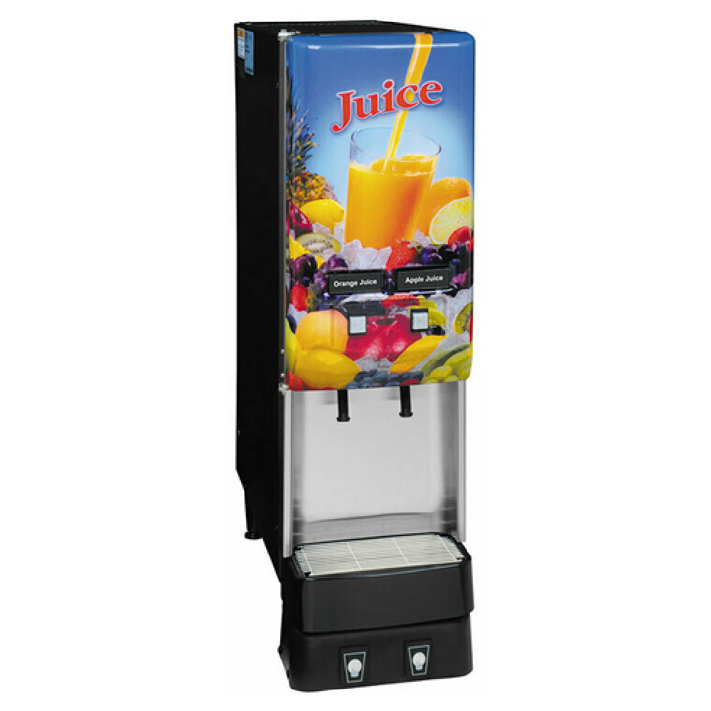 Bunn 37900.0044 JDF-2S Silver Series® 2-Flavor Cold Beverage System ADA Buttons