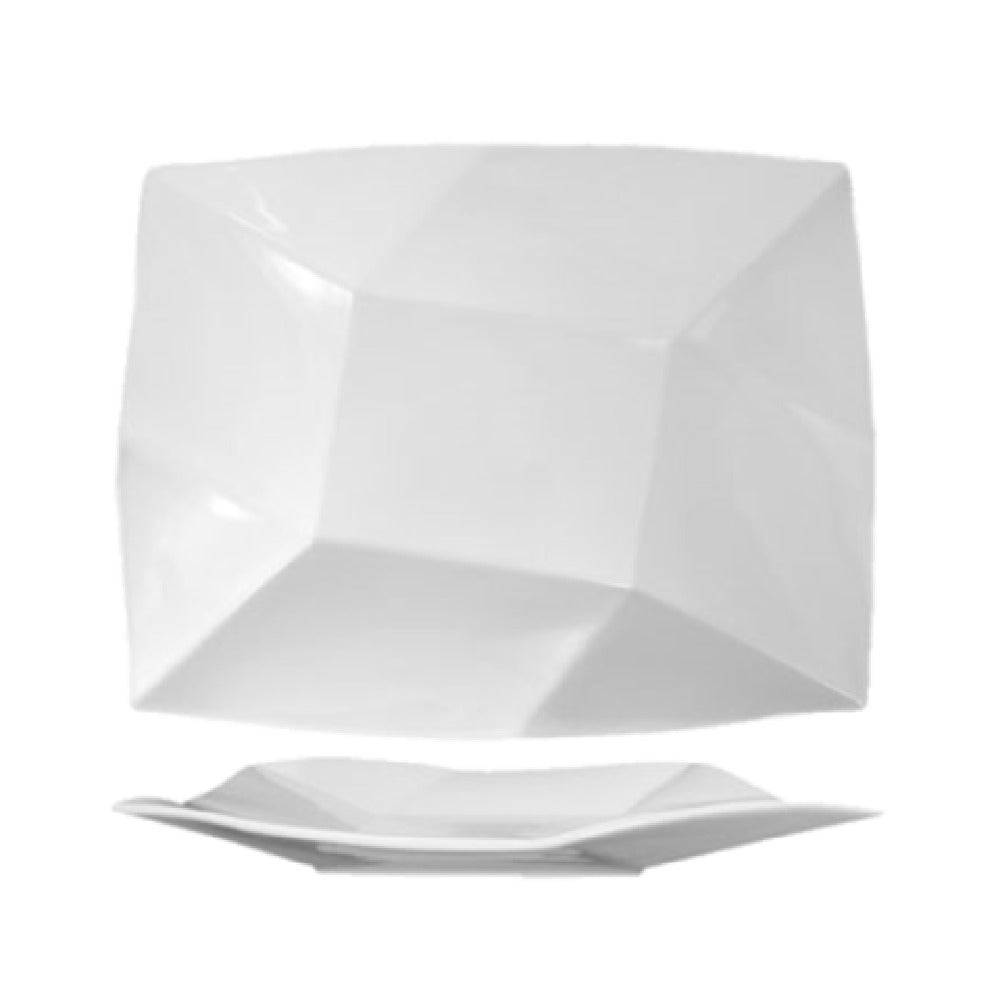 International Tableware AS-16 Plate 10-1/2"W X 8-1/4"D X 1-5/8"H Square