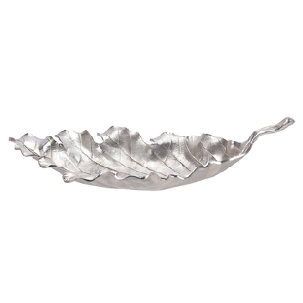 Bon Chef 80156BLKSPKLD Platter 21-5/16" X 10-1/4" X 2-13/16"H Acorn Leaf Shaped