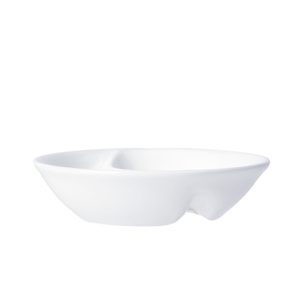Steelite 82000AND0566 Round Divided Dish 3.875" X 1.125" Whiteware