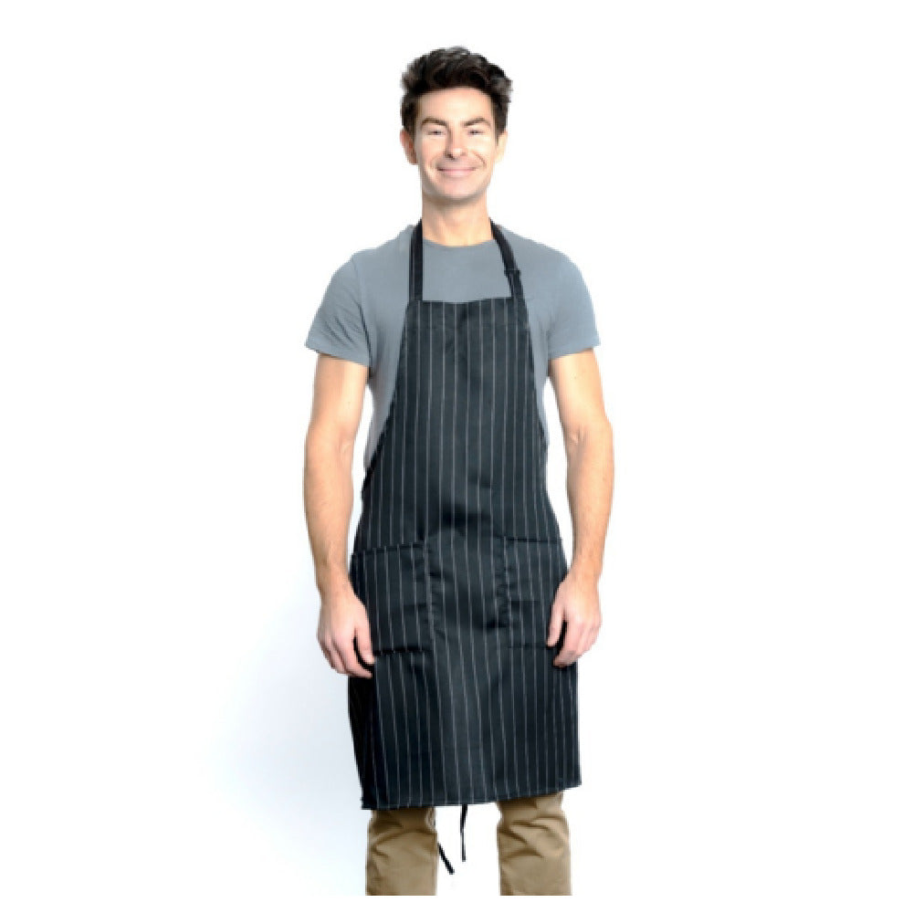 Empura 167BAADJPIN - Bib Apron, 32" X 28", (2) Front Pockets