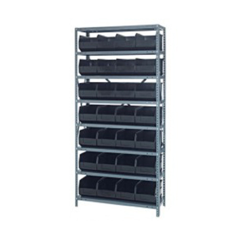 Quantum 1275-423_IVORY - Shelving Unit, 12"D X 36"L X 75"H, Heavy Duty