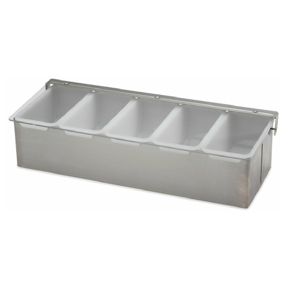 Royal ROY CDS 5 - Condiment Dispenser, 3-1/2"H X 15"W X 6" Deep, (5) Plastic Pint Inserts