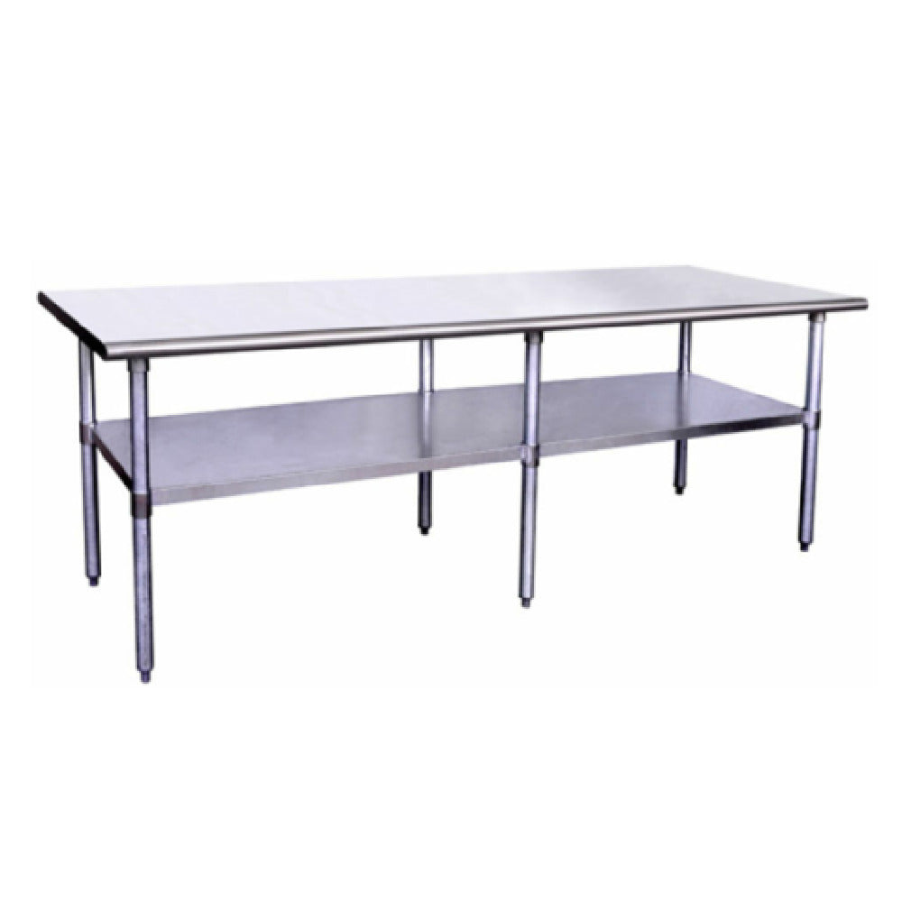 Hubert 41002 - Kratos® 304 Stainless Steel Work Table, 96"W X 30"D X 34"H, 16 Gauge Type 304 Stainless Steel Top
