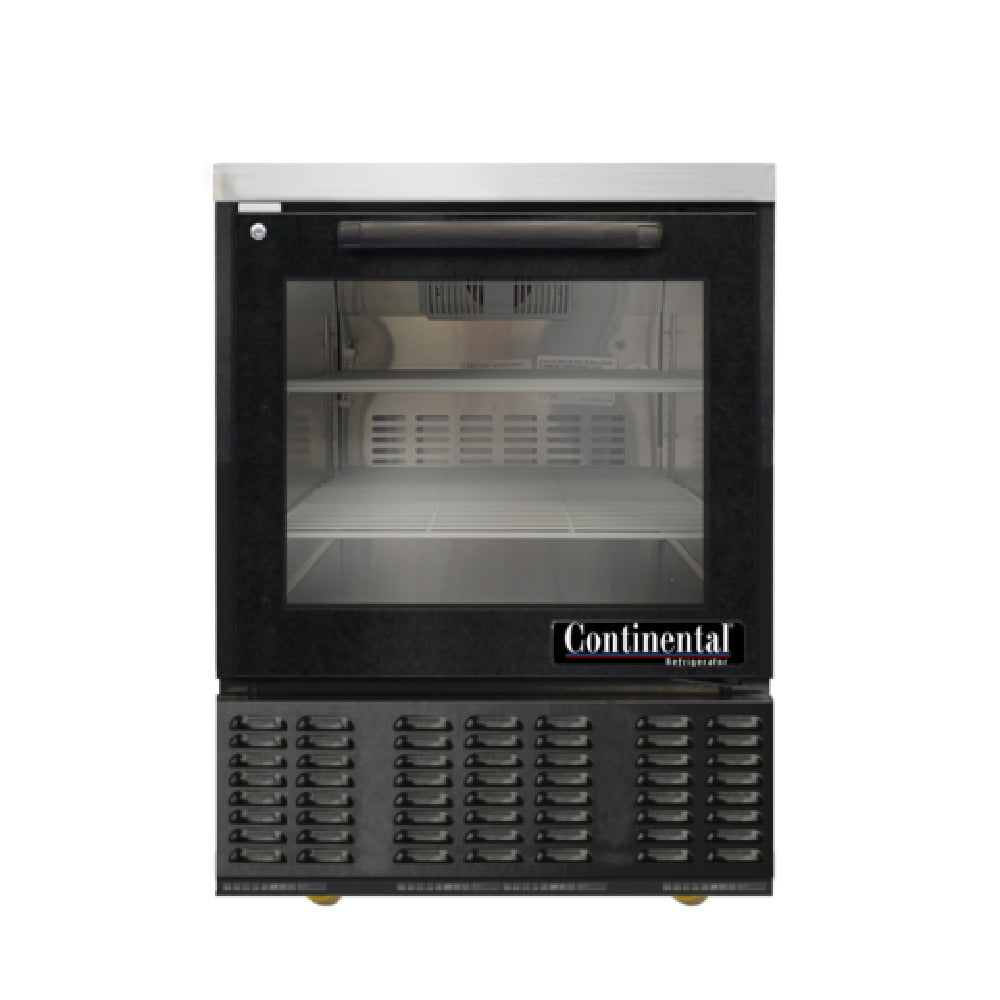 Continental Refrigerator UC24NGD-B Undercounter Refrigerator 24" W 4.1 Cu. Ft. Capacity