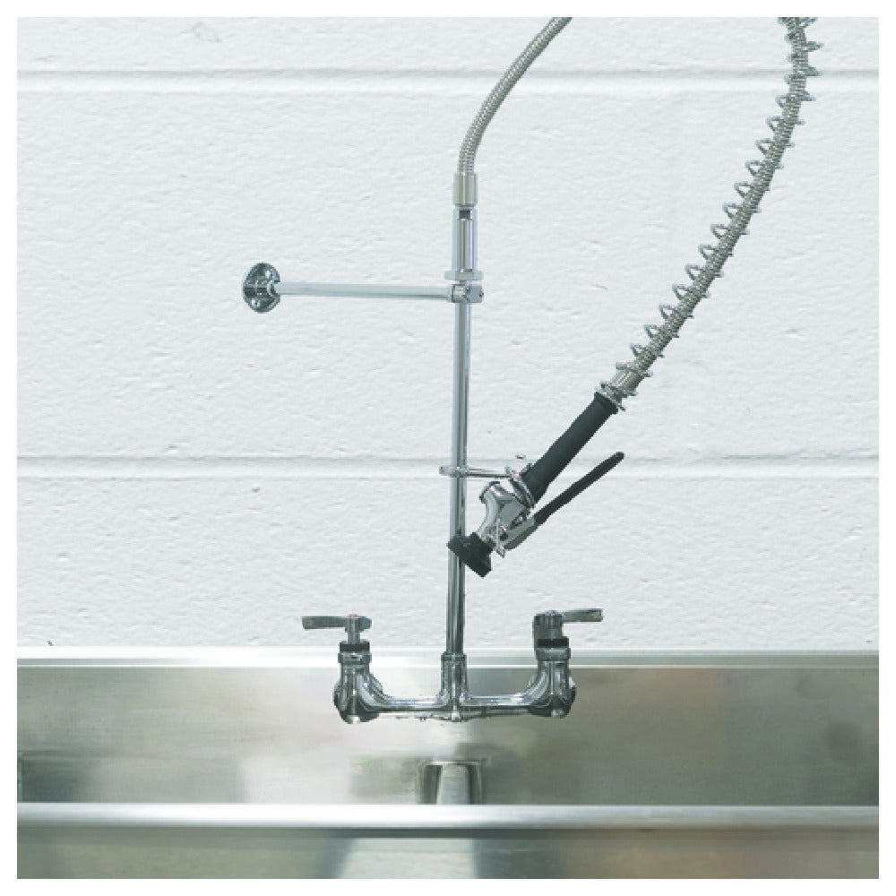 Hubert 154169 - Kratos Pre-Rinse Assembly With Hose & Spray Valve, 1.15 GPM, 18" Riser