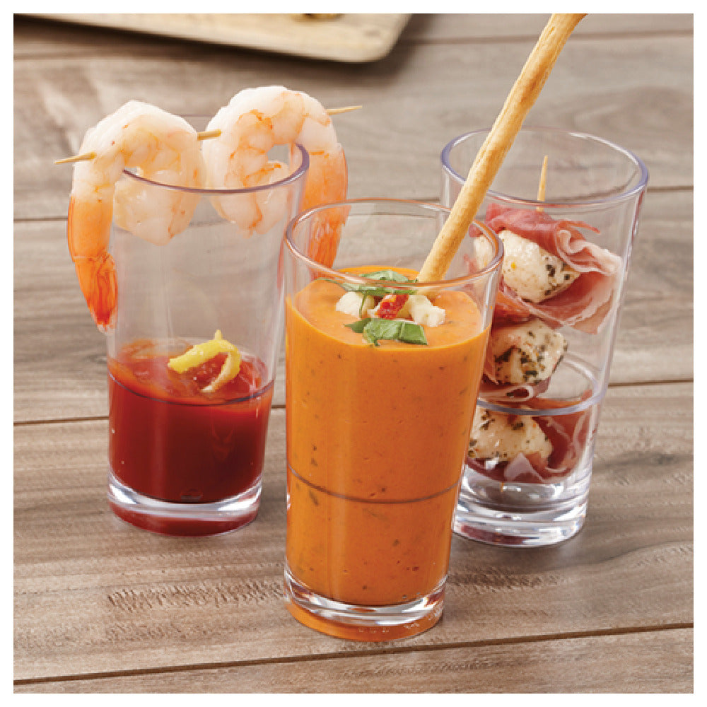 GET Enterprises S-5-CL Revo™ Taster Glass 5 Oz. (5.4 Oz. Rim Full) 2-1/4" Dia. X 4-1/5"H