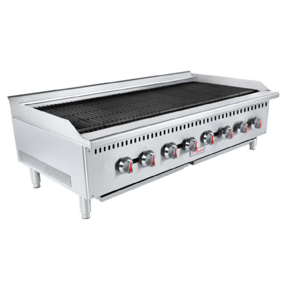 Empura ECB-48 - Heavy Duty Gas Charbroiler, Natural Gas, 48"W X 29.3"D X 16"H