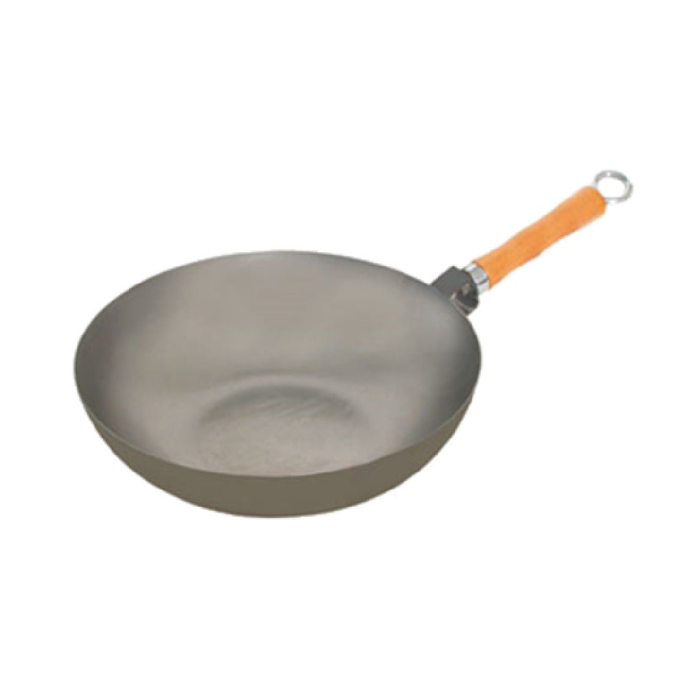 Town 34733 Mandarin Wok Pan 11-1/2" Dia. Flat Bottom