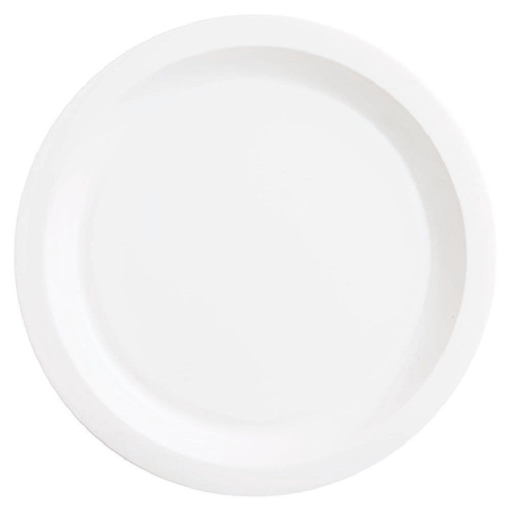 Arc Cardinal L6850 Arcoroc Restaurant White Half Deep Plate (D:9.75'') Fluorosilicate Opal Glass