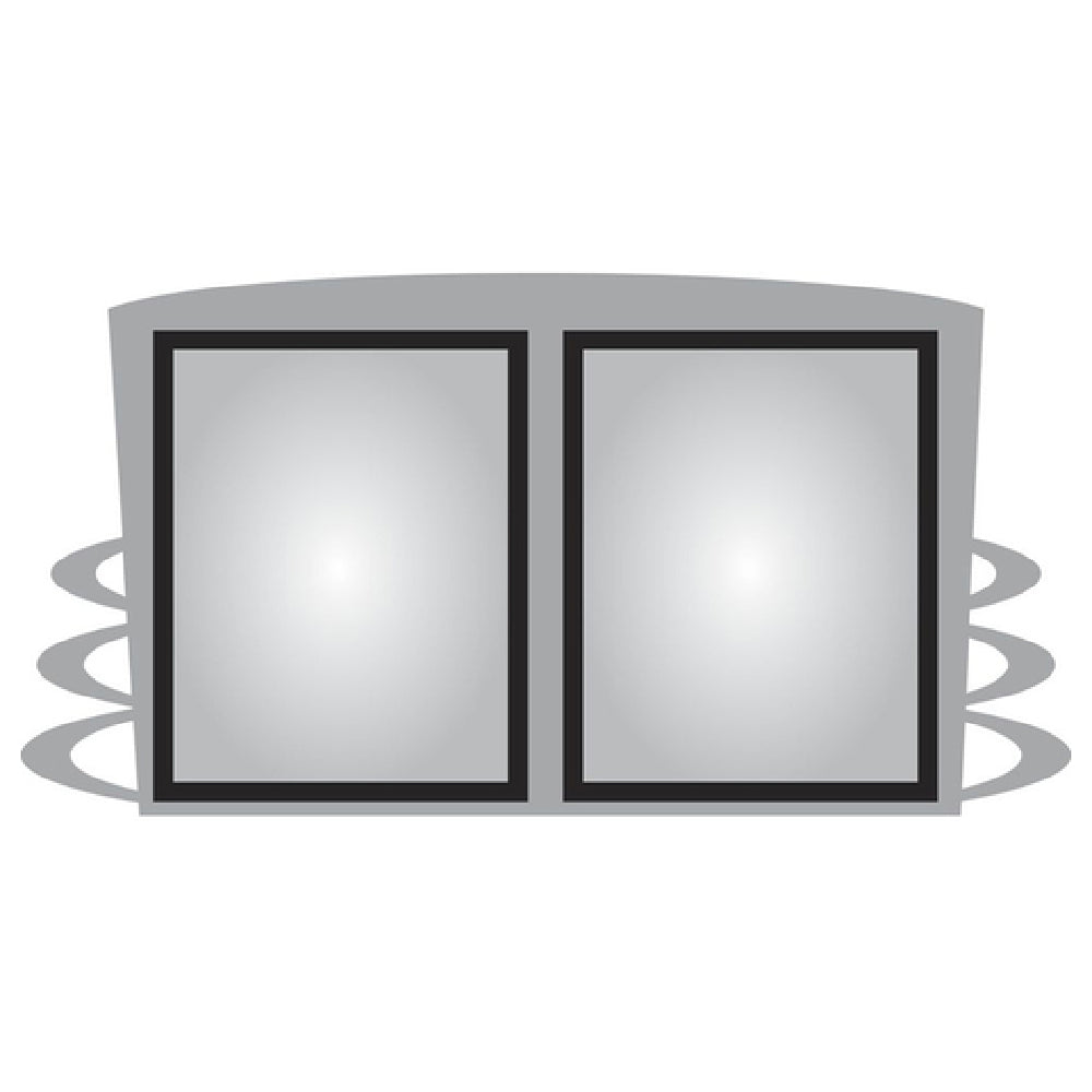 Hubert 48193 - Menu Board, 2-pocket, Wall-mount