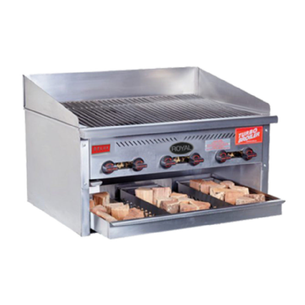 Royal Range Of California TB-860-SM_NAT Turbo Broiler™/Smoker Gas Countertop