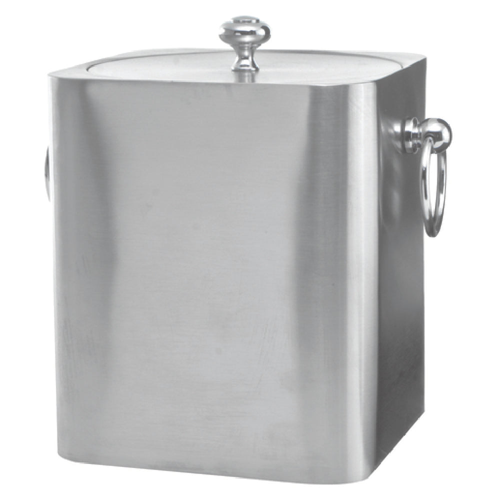 Service Ideas IBSQ3BS Ice Bucket 1.5 Liter (50.7 Oz.) 6" X 6" X 8"