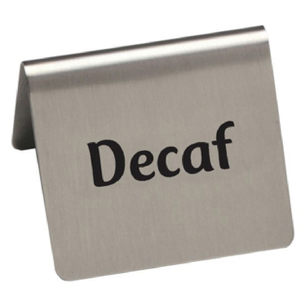 Hubert 79187 - Beverage Tent, "Decaf", 2-1/2" X 2" X 2-3/16"H
