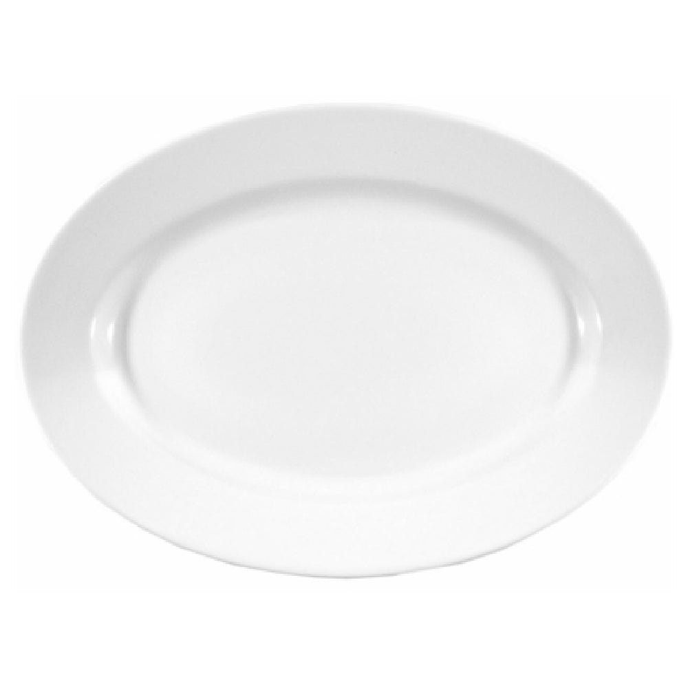 Elite Global Solutions D710OV-W Plate 10"L X 7"W X 1"H Oval