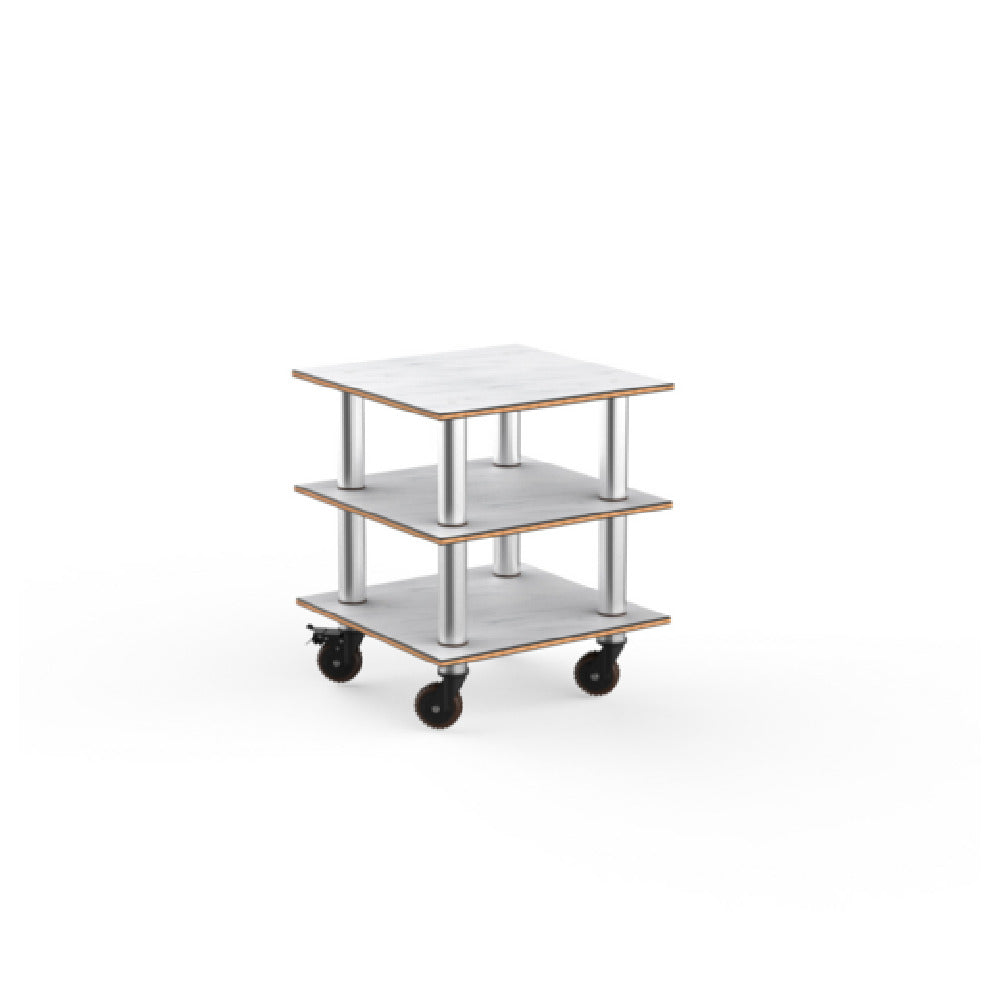 Steelite MGCMLX03CSXH - Modular Classic Small Unit White Carrera Stainless Steel