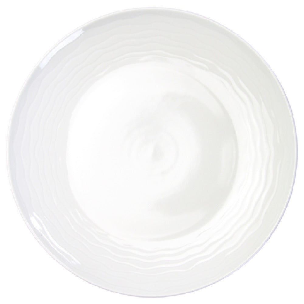 International Tableware WA-53 Plate 10-1/2" Dia. X 1-1/2"H Wide Patterned Rim