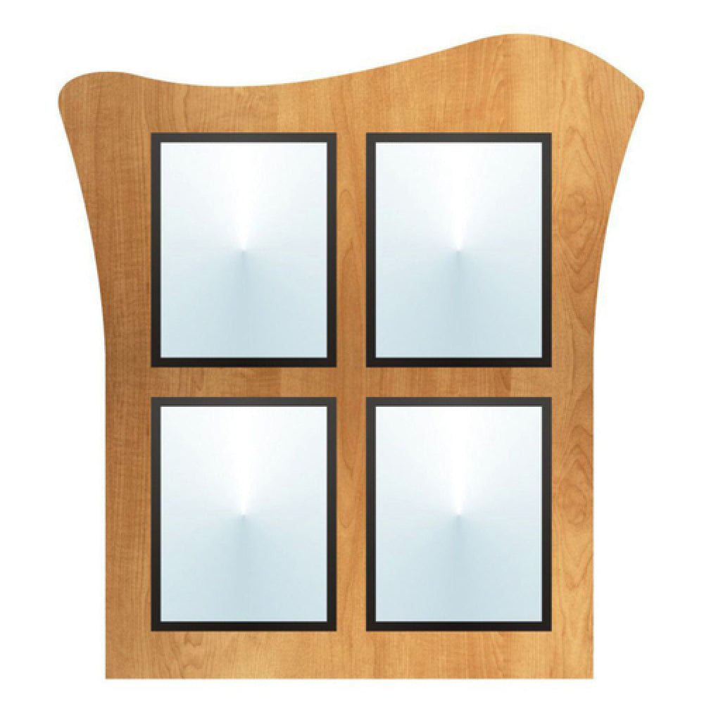 Hubert 49461 - Menu Board, 4-pocket, Wall-mount