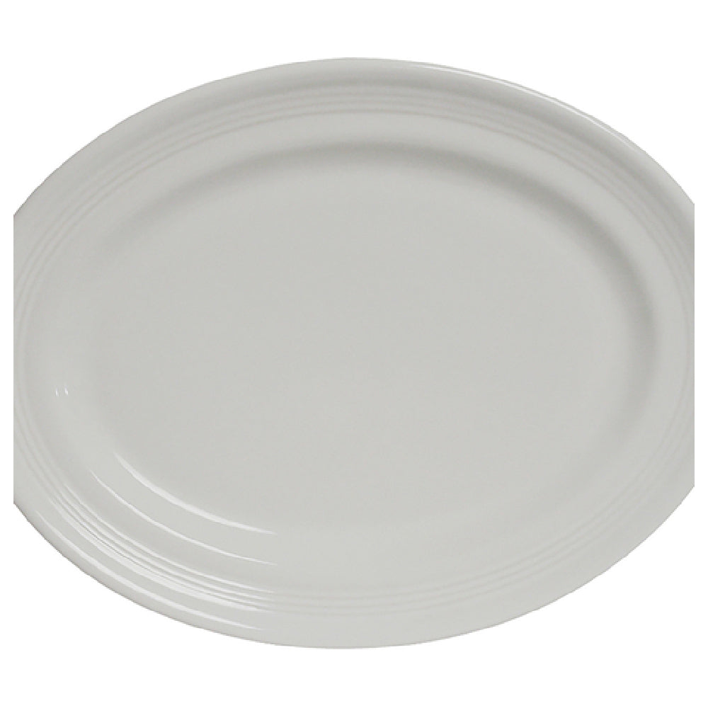 Tuxton CWH-136 Platter 13-3/4" X 10-1/2" Oval