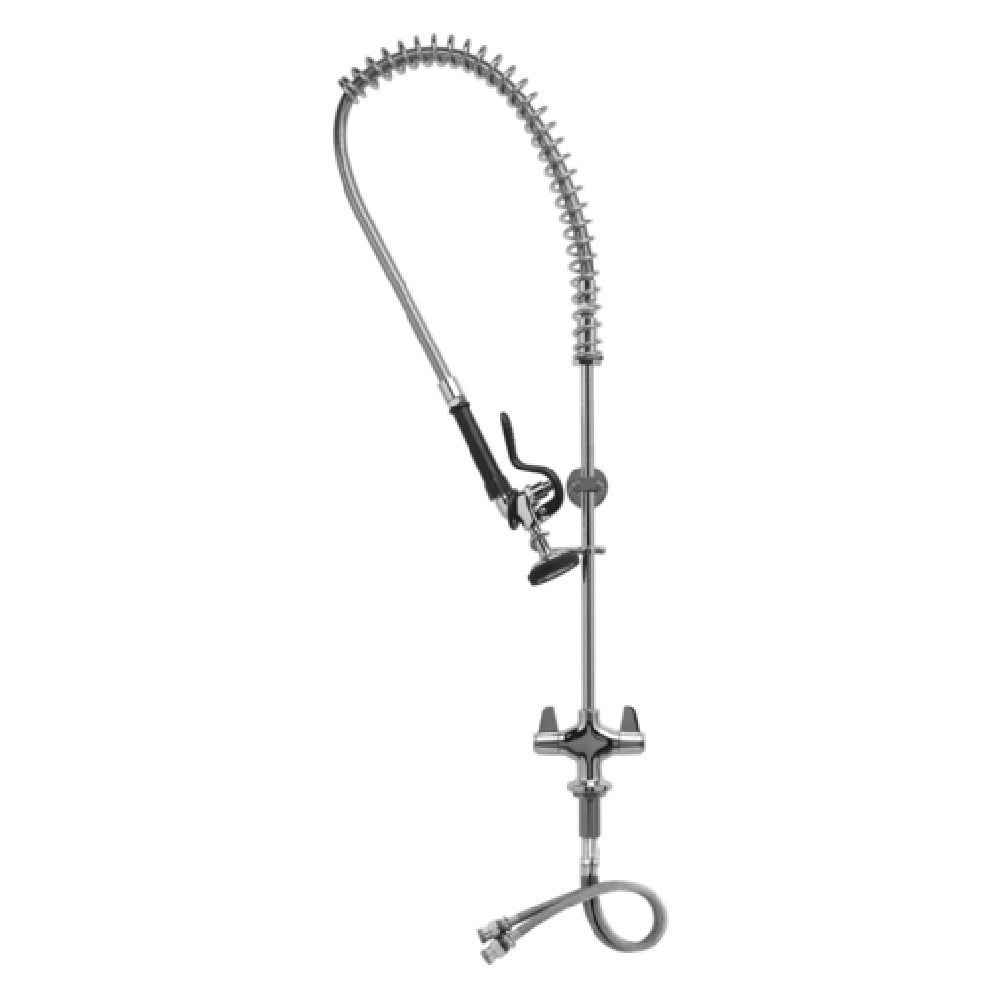 T&S Brass 5PR-2S00 Equip Pre-Rinse Unit 6" Wall Bracket Single Hole Base