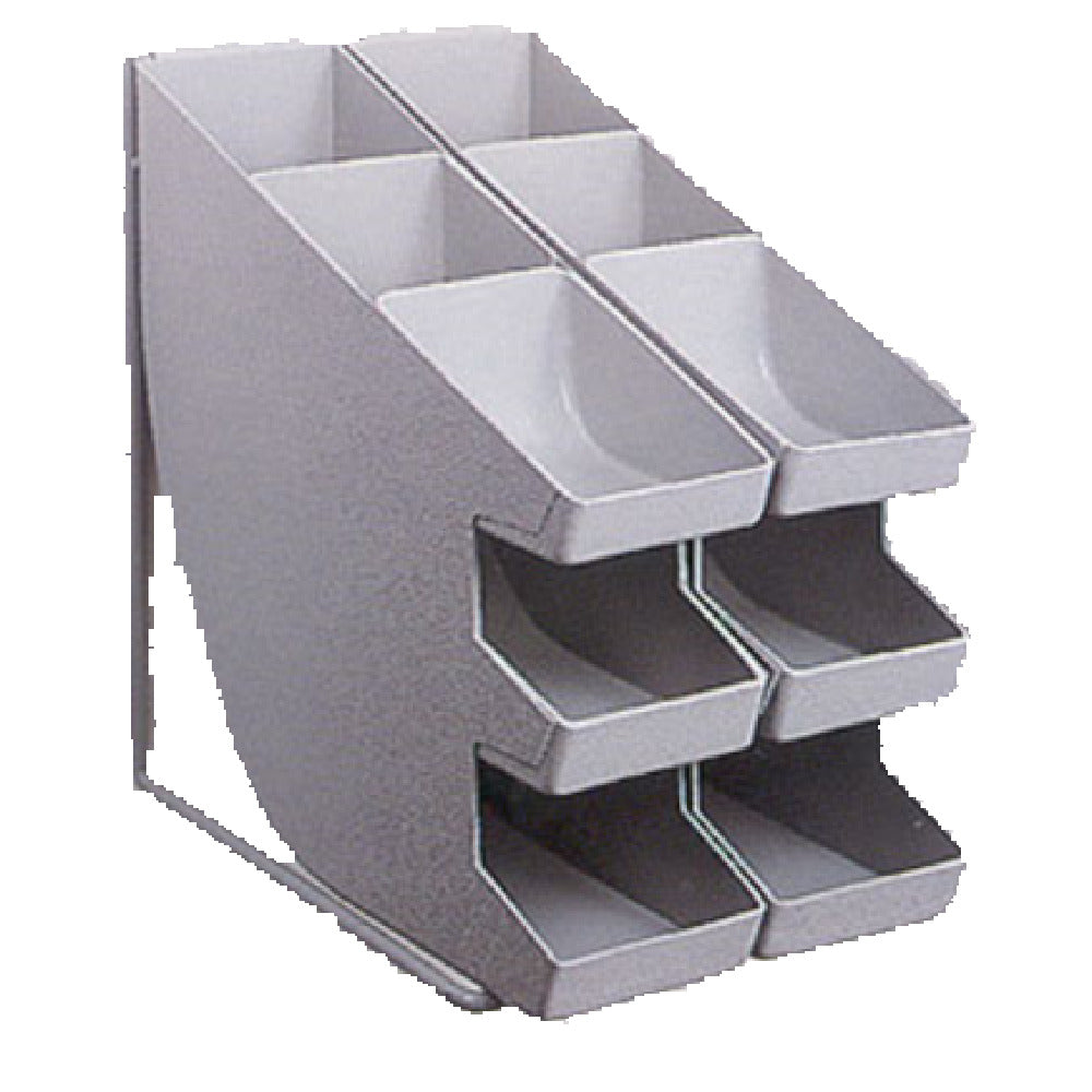SPG CBF2E - ISS Condiment Bin Frame, Wall Mount, Holds (2) 15" X 4-3/4" X 14-1/2" Bins