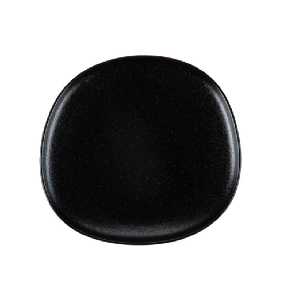 CAC China MOT-20-BLK Morton Plate 11"L X 11-1/2"W X 1"H Porcelain