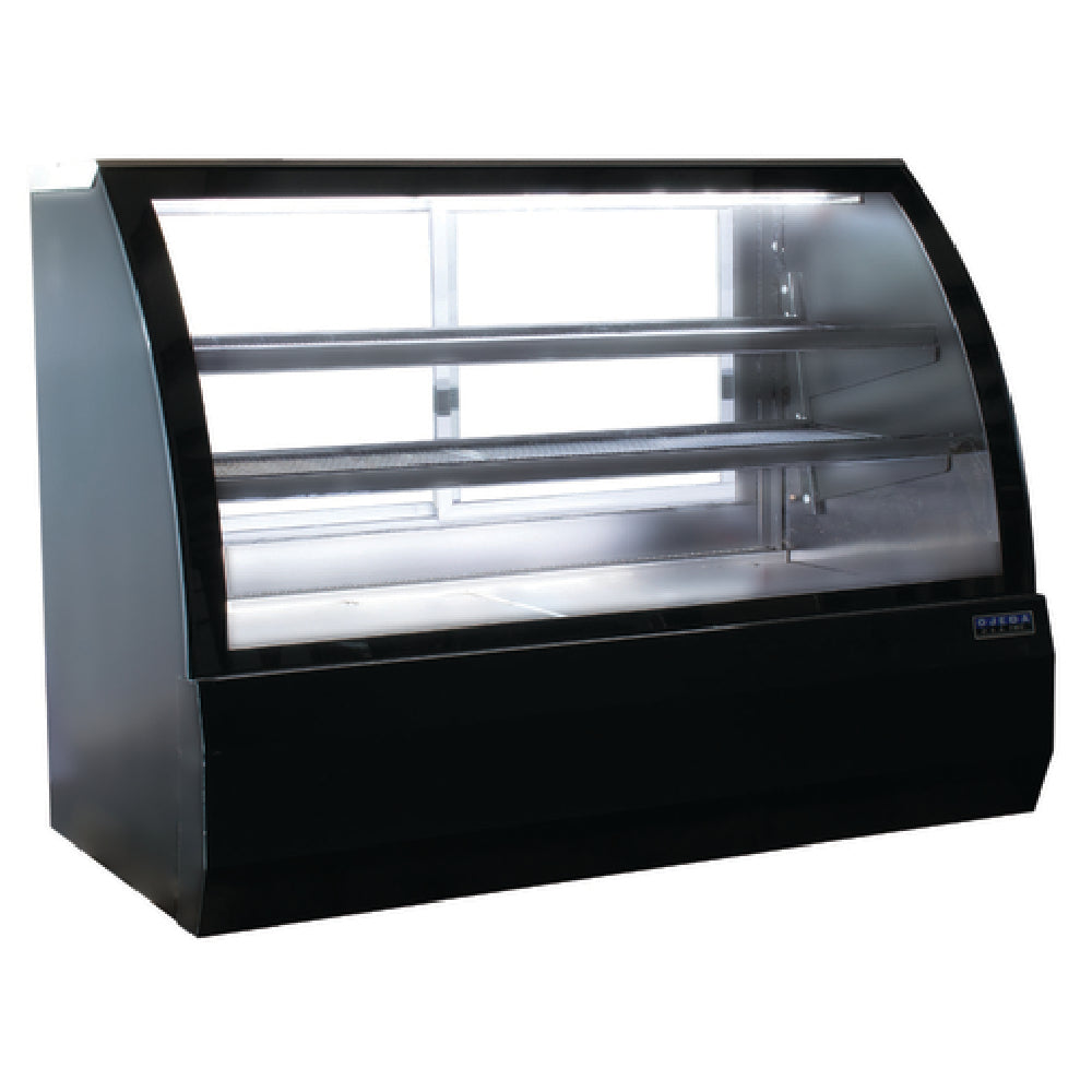 Ojeda RDCH 5 Refrigerated Deli Case Curved Glass Front Sliding Rear Doors