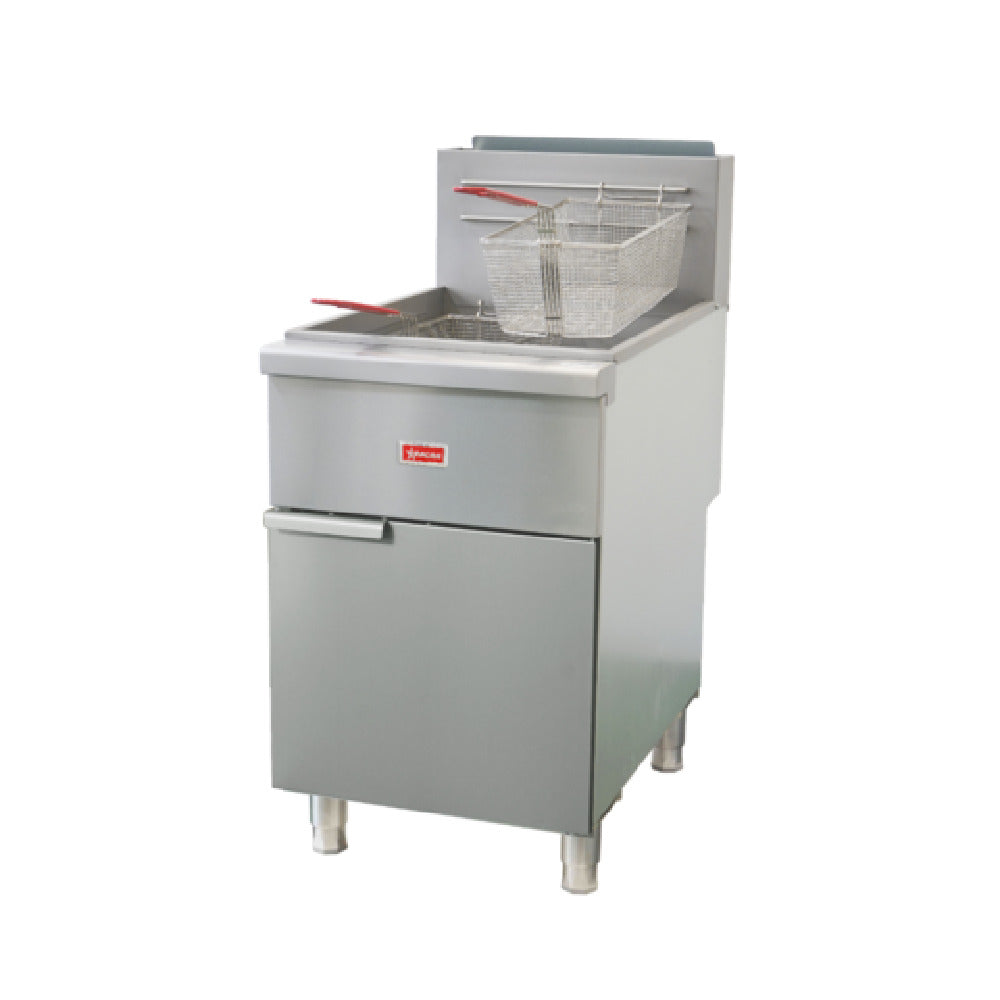 Omcan 48639 (CE-CN-F4D-LP) Fryer LP Gas Floor Model