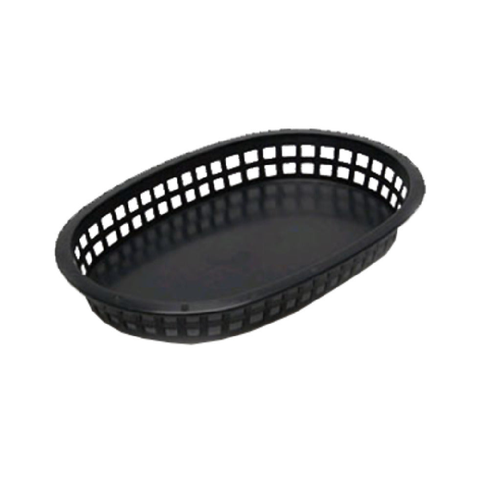 TableCraft Products 1076BK - Chicago Platter Basket, 10-1/2" X 7-1/4" X 1-1/2", Oval