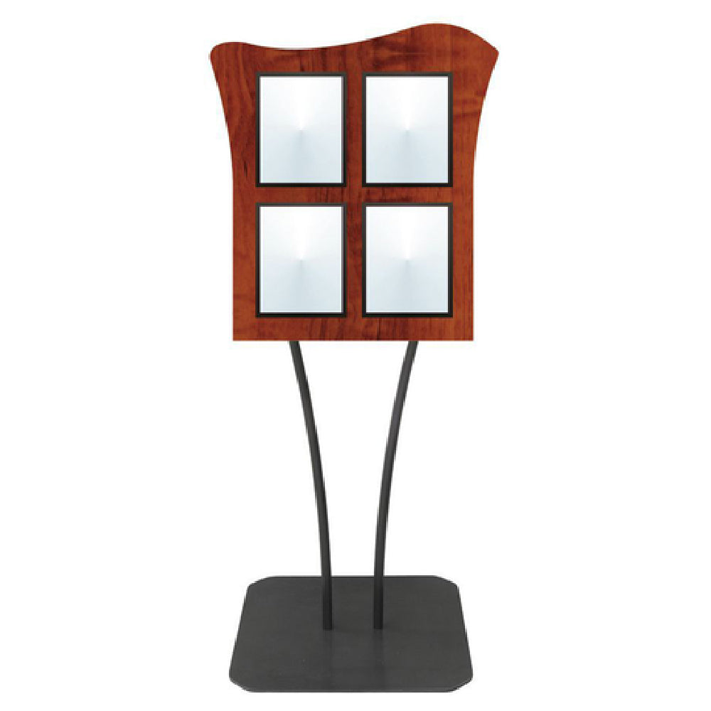 Hubert 72535 - Menu Board, 4-pocket, Floor Stand
