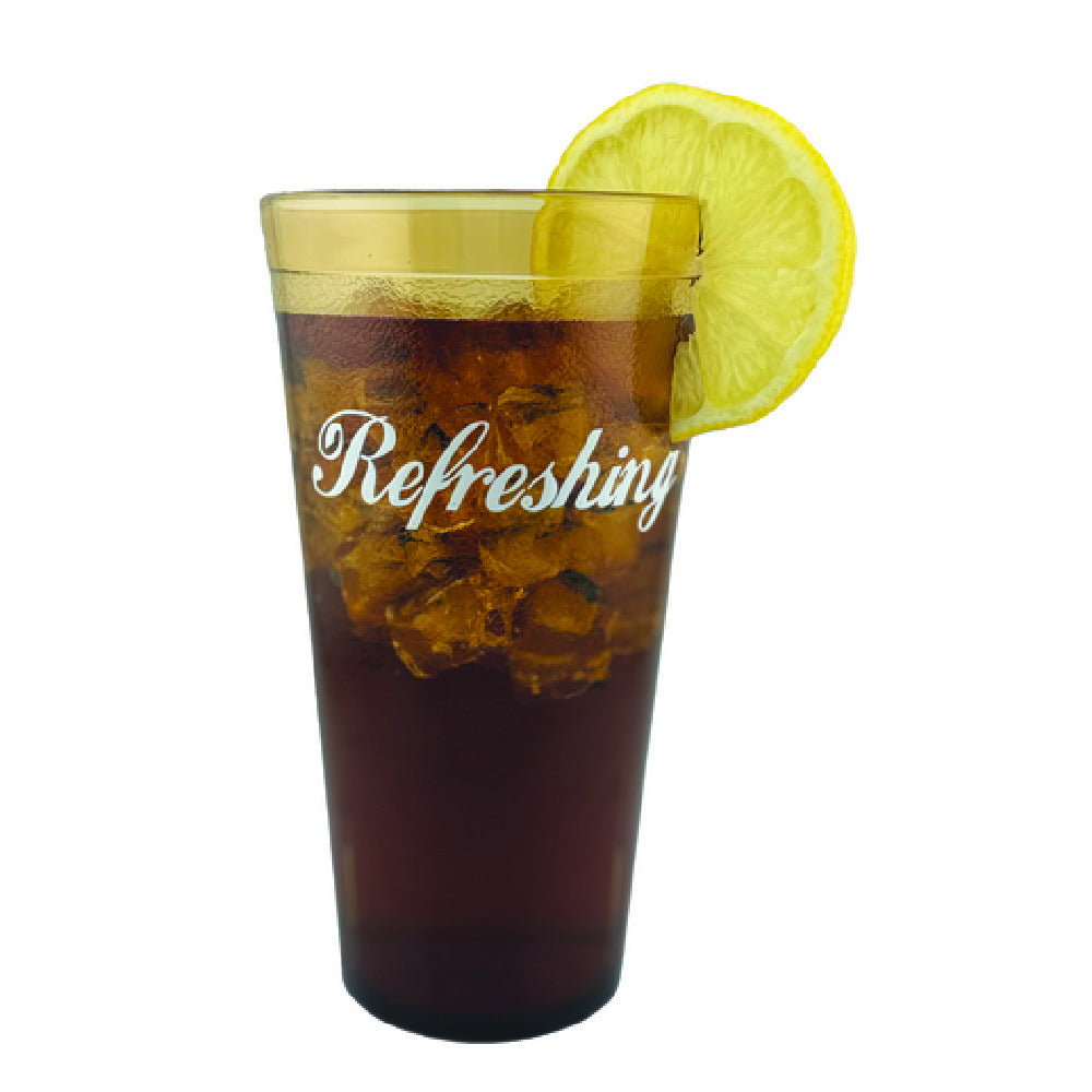 Buccaneer 522013-REFRESH - (Buccaneer) Pebble Tumblers, 20 Oz., Amber