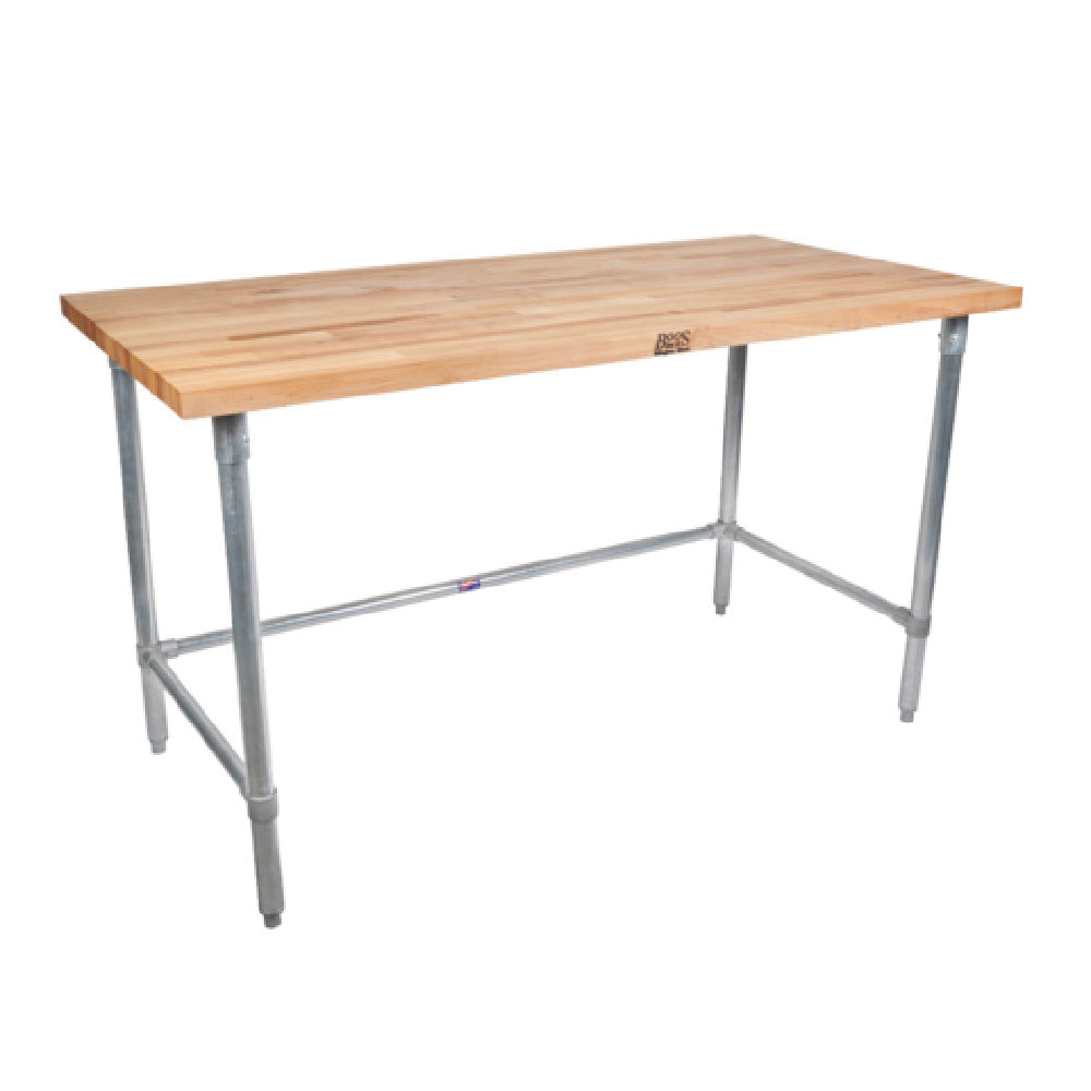 John Boos JNB18 Work Table Wood Top 120"W X 36"D X 35"H Overall Size