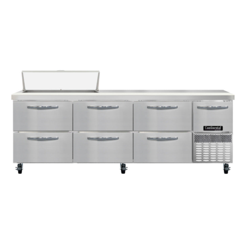 Continental Refrigerator RA93SN10-D Refrigerated Base Shallow Depth Sandwich Unit