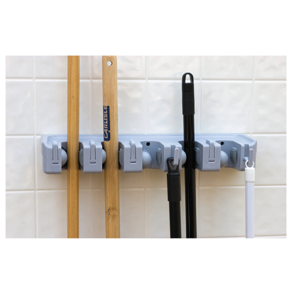 Carlisle 4073700 Carlisle Roll 'N Grip™ Plus Broom/Brush Holder 16-1/2"L X 5"W X 3-1/2"H