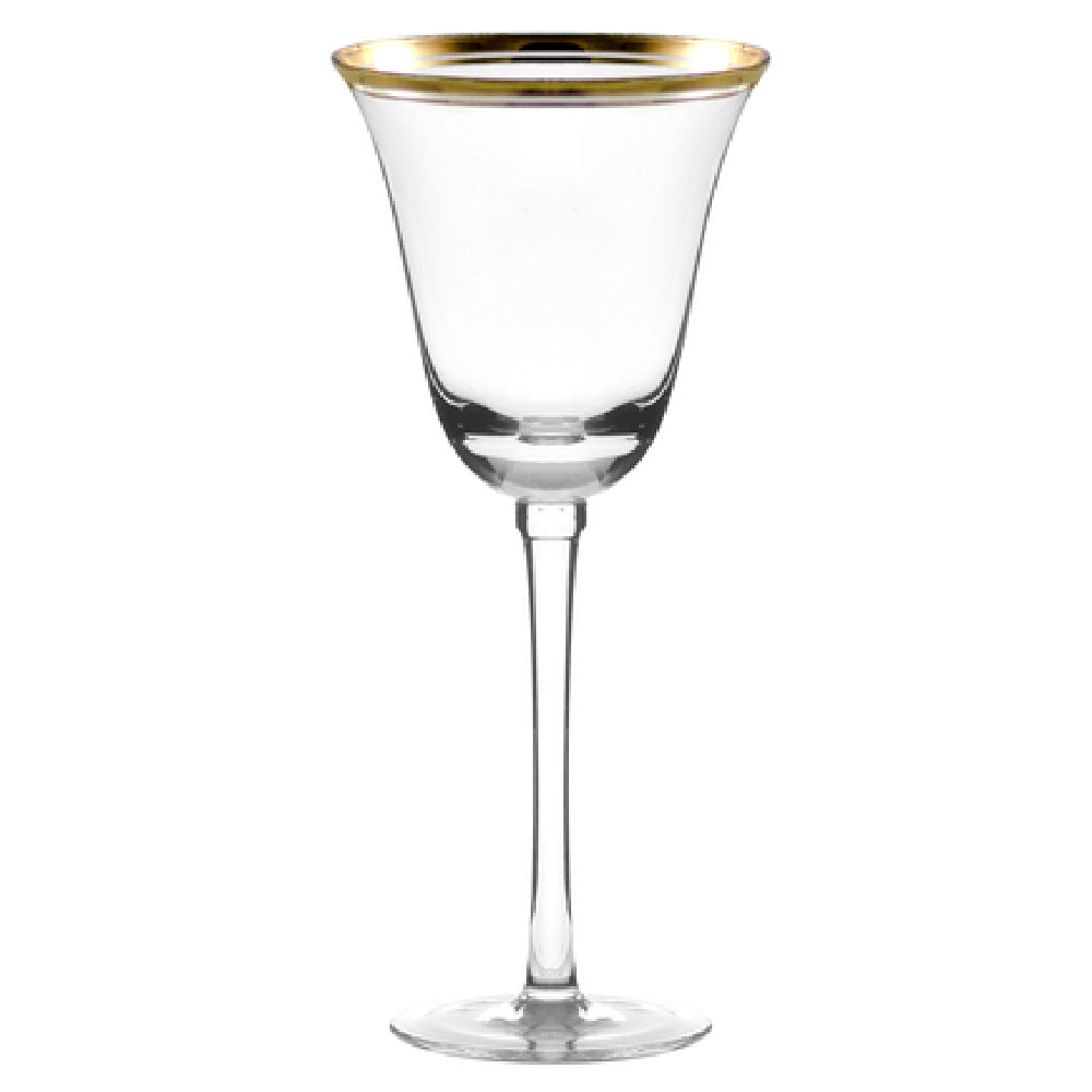 10 Strawberry St WINSR-RW-GLD - Optic Red Wine, 8 Oz., Dishwasher Safe