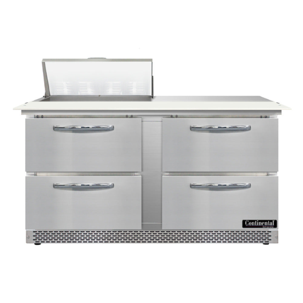 Continental Refrigerator D60N8C-FB-D Designer Line Sandwich Unit Front Breather