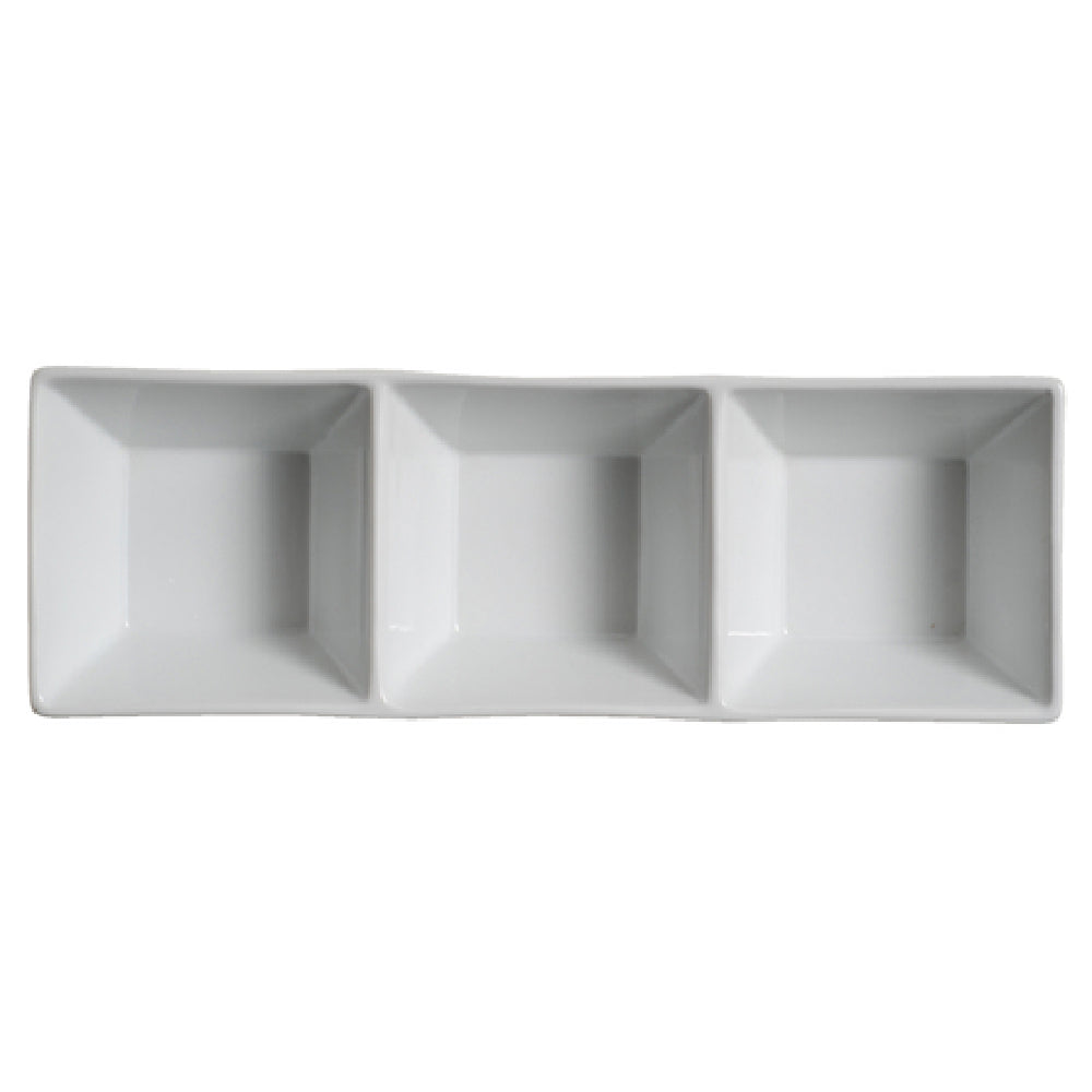 Palate & Plate AW-0216 - Appetizer Dish, 3-section, 6 Oz.