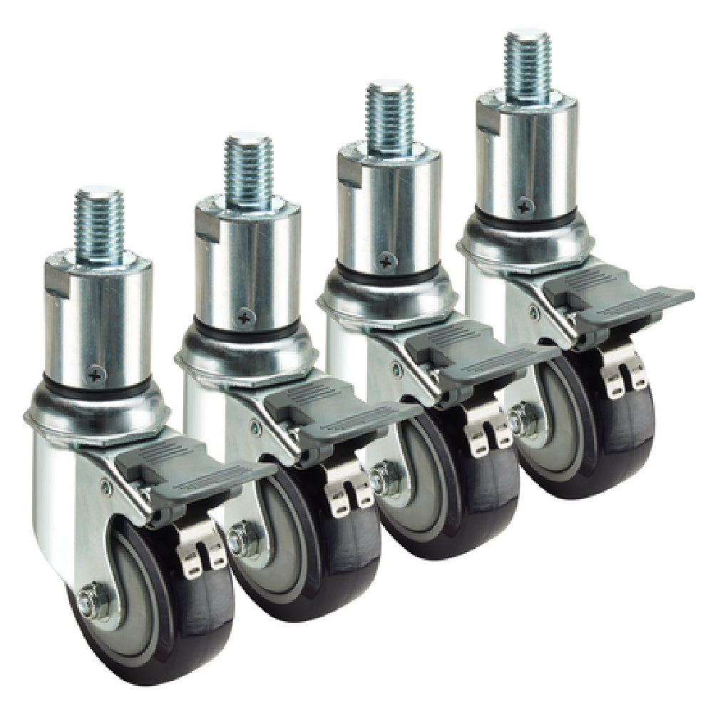 Krowne 28-158S Krowne Adjustable Height 3/4"-10 Threaded Stem Caster 6" To 7" Height Adjustment