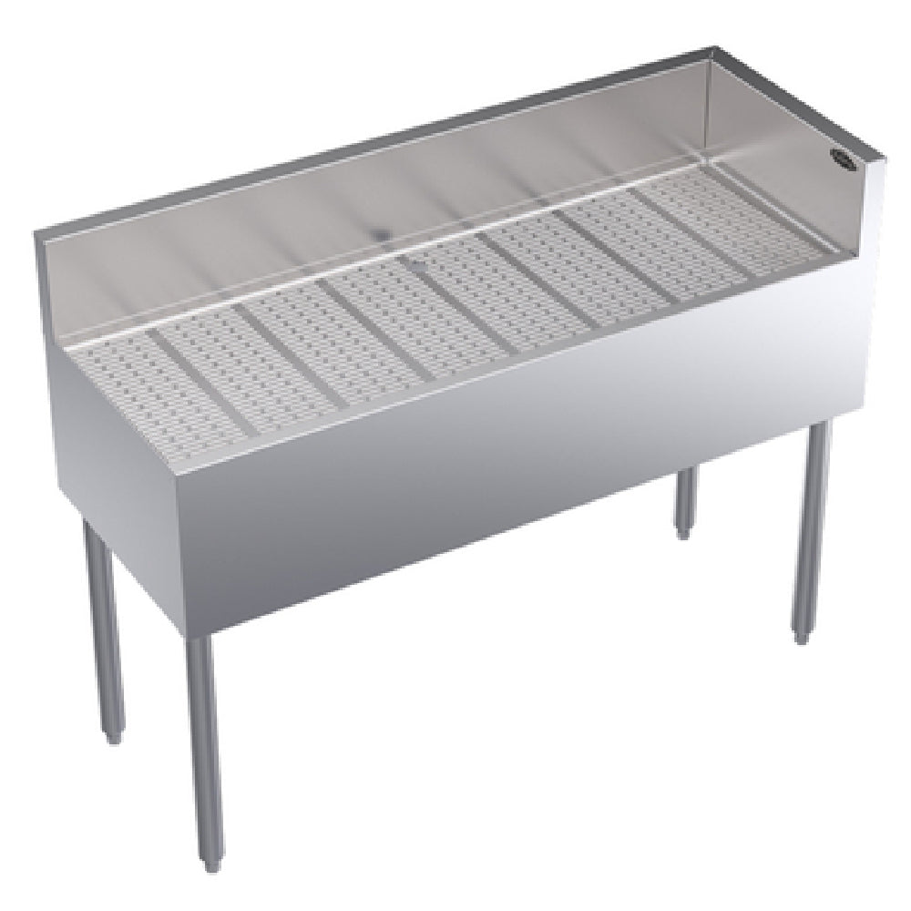 Krowne KR19-C48R Royal Series Underbar Corner Drainboard Free Standing 48"W X 19"D X 36-1/2"H.O.A.