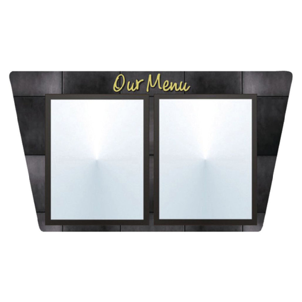 Hubert 49994 - Menu Board, 2-pocket, Wall-mount