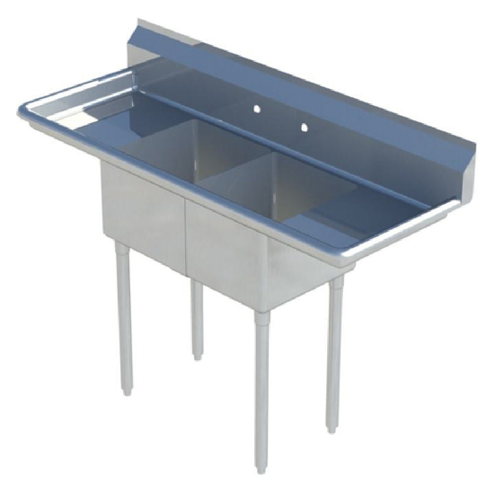 Sapphire Manufacturing SMS-2-1821D Sink 2-compartment 72"W X 26-1/2"D X 44-1/4"H Overall Size
