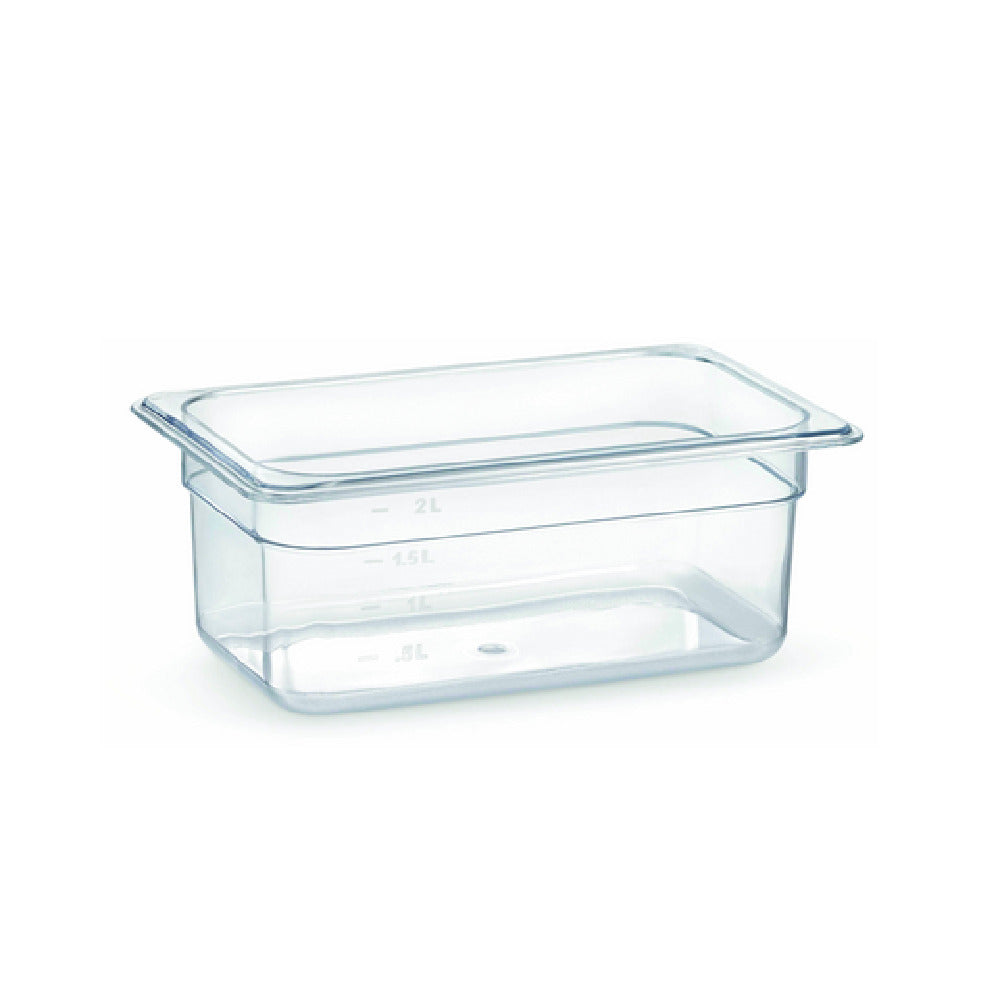 Hubert 46711 - Hubert® Cold Food Pan, 10-3/7"L X 6-7/16"W X 4"D, Fourth-size
