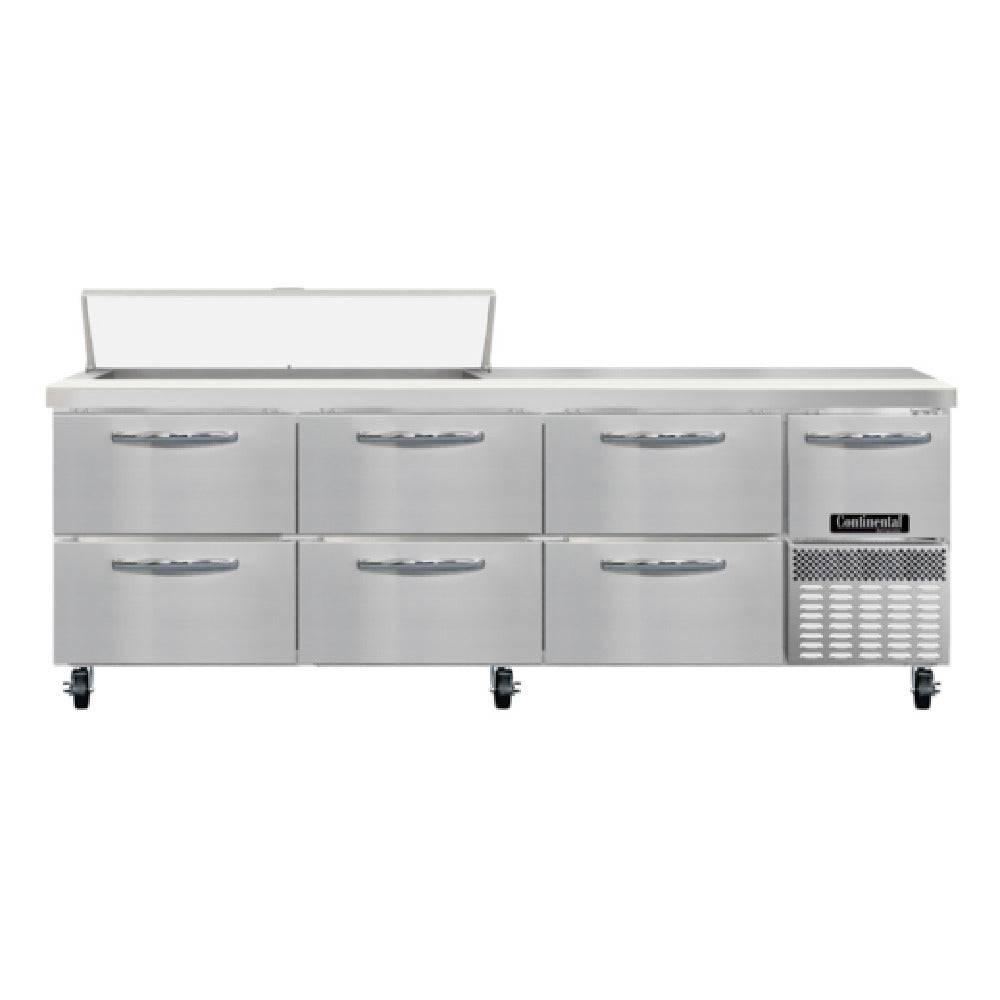 Continental Refrigerator RA93SN12-D Refrigerated Base Shallow Depth Sandwich Unit